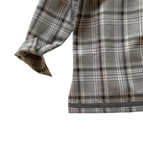 check sailor shirt : Black check