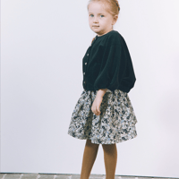 sample: skirt : flower NAVY：M(110cm)