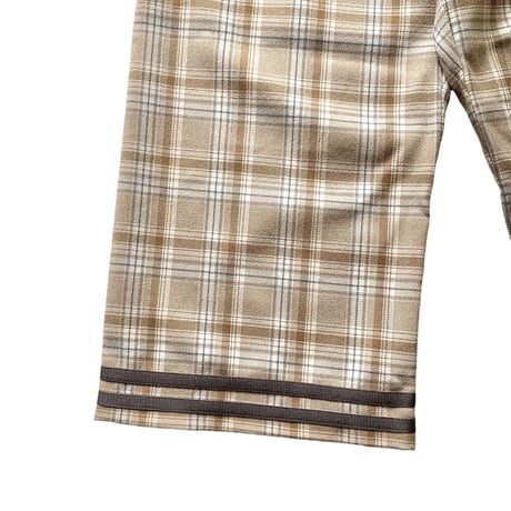 check sailor pants : beige check