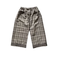 check sailor pants : black check