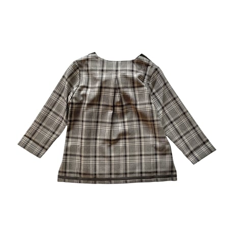 check sailor shirt : Black check