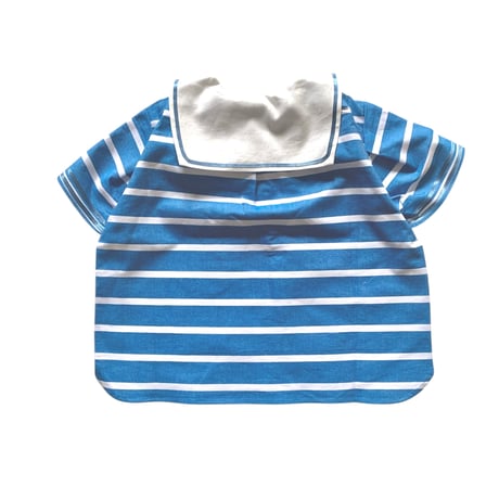 sample:sailor shirt S/S : ターコイズ ボーダー