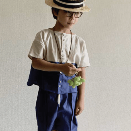 middle pants : blue