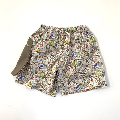 23SS:Pocket pants- original print KHAKI