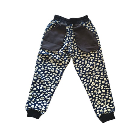 sample : jogging pants - ダルメシアンブルー