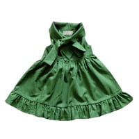 Audrey OP - GREEN linen&cotton