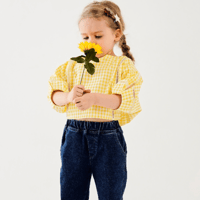B.B blouse- lemon  S,M,L