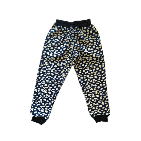 sample : jogging pants - ダルメシアンブルー