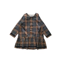 sample: dress :  blue check: 110cm