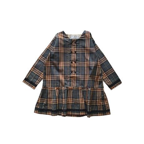 sample: dress :  blue check: 110cm