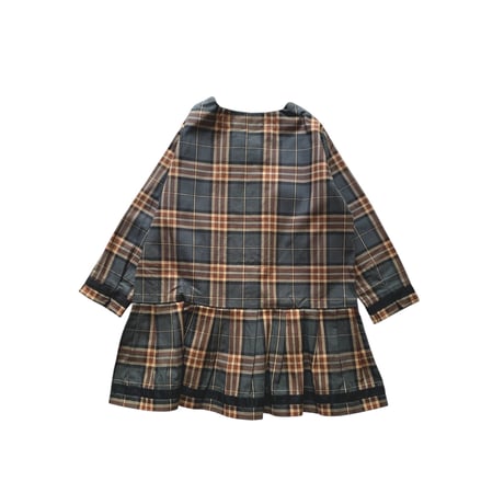 sample: dress :  blue check: 110cm