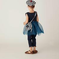 poodle lace pants - Navy