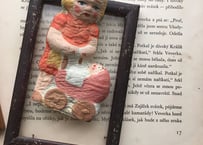 Czech Paper Mash `Baby Car` チェコのペーパーマッシュ ベビーカー