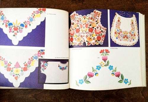カロチャ刺繍　Kalocsai viragok 図案　ハンガリー洋書　レース HUNGARY EMBROIDERY BOOK ハンガリー カロチャ刺繍の本 Kalocsai