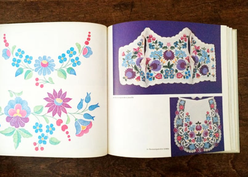 HUNGARY EMBROIDERY BOOK ハンガリー カロチャ刺繍の本 Kalocsai