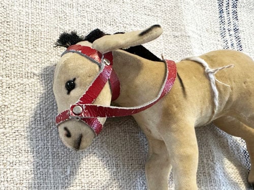 シュタイフ　アンティーク　ロバ　仔馬　蚤の市　ビンテージシャビーシック Germany Vintage Steiff Donky 昔のシュタイフぬいぐるみ ロバ |