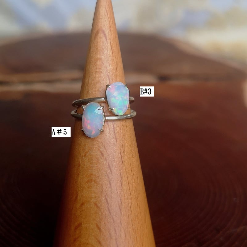 100184 エチオピアオパールピンキーリング K10YG | THE WORLD OF SUKES