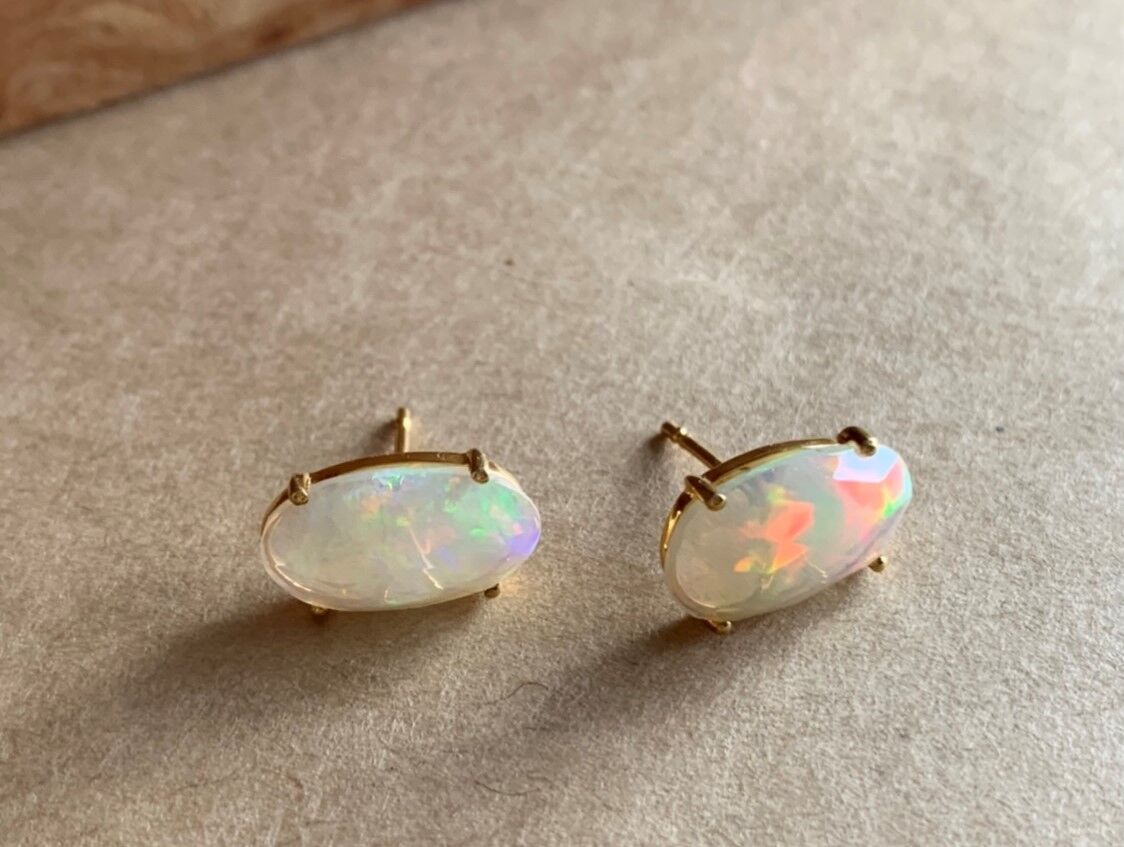 エチオピアオパールピアス K10YG 100100100245 | THE WORLD OF