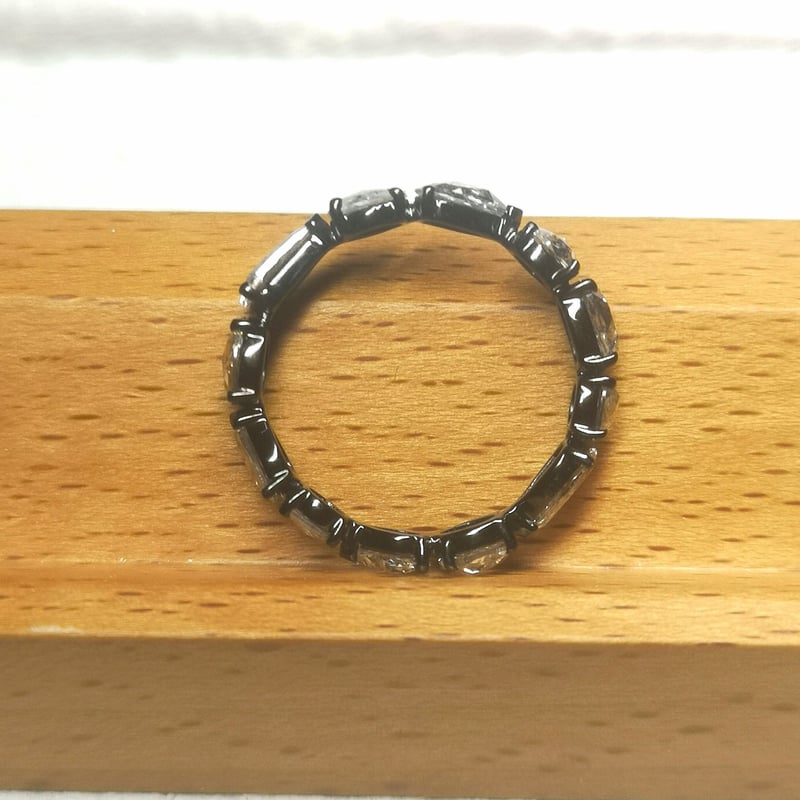 ローズカットダイヤモンドリング フルエタニティ K18 100100100265