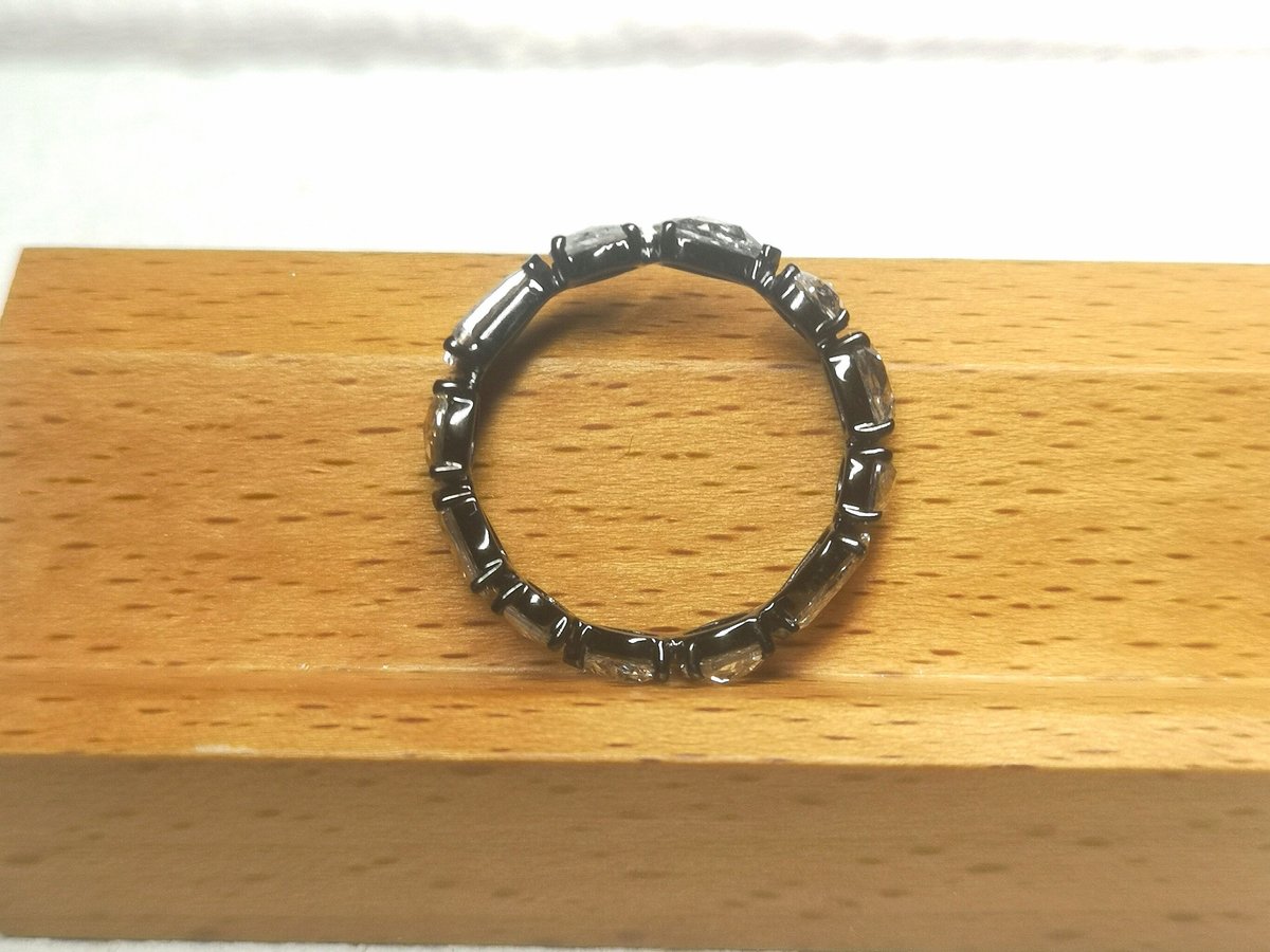 ローズカットダイヤモンドリング フルエタニティ K18 100100100265