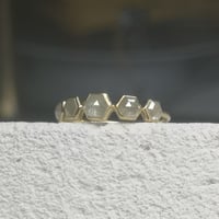 ローズカットダイヤモンドリング フルエタニティ K18 100100100265