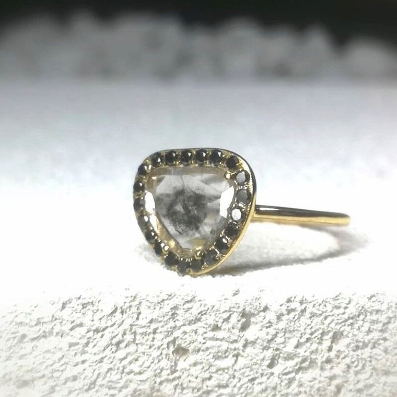 スライスダイヤ×ブラックダイヤ リング 100100100235 | THE WORL