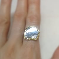 インドジュエリー ソルト&ペッパーダイヤモンドリング 100100100229