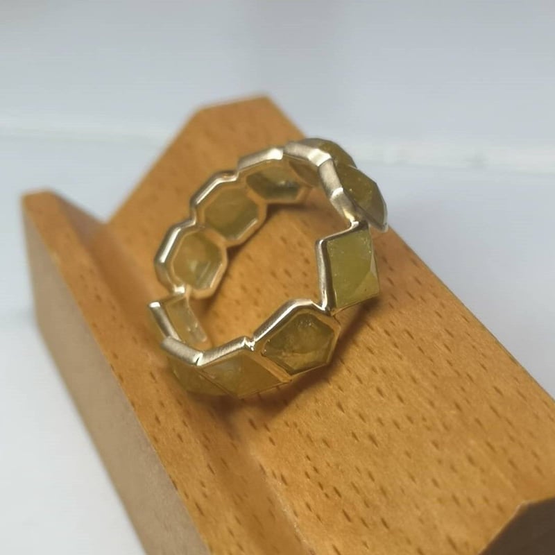 5.36ct ダイヤモンドフルエタニティリング K10/matt finish 1001
