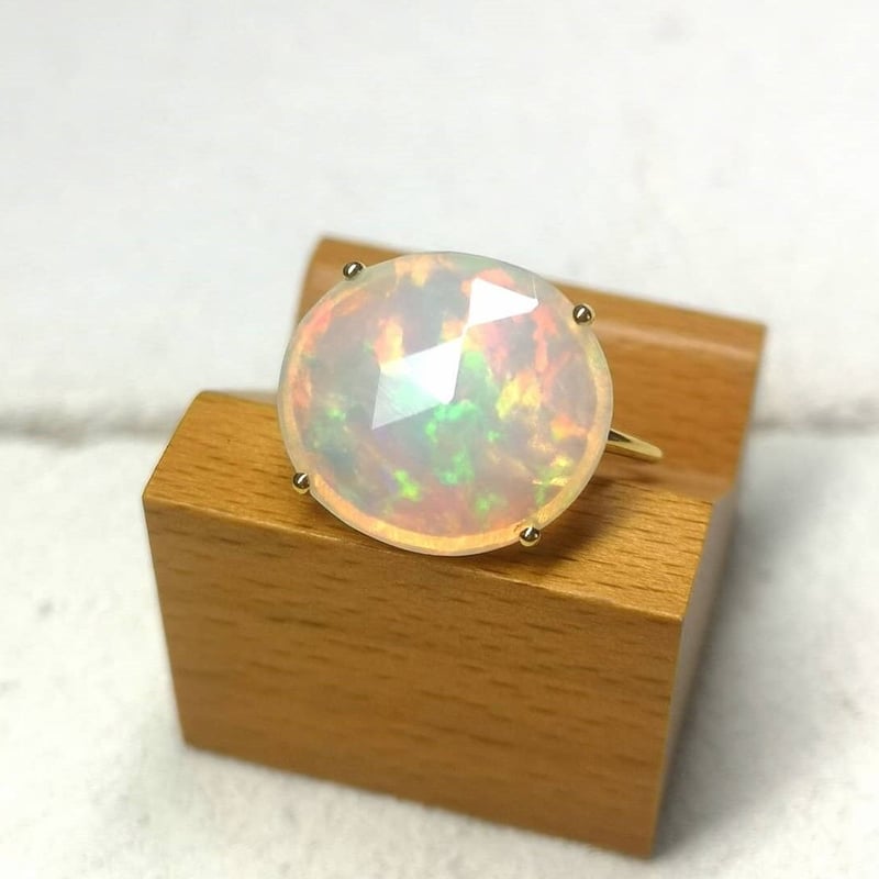 エチオピアオパールリング 爪留め B 100100100231 | THE WORLD OF