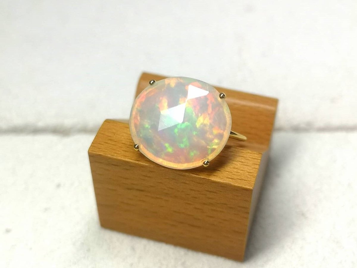 エチオピアオパールリング 爪留め B 100100100231 | THE WORLD OF