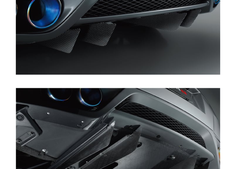 R35GT-R NISMO Rear Diffuser Fin Set ドライカーボン製 11