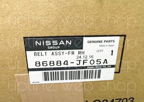 R35GT-R フロントシートベルトASSY  RH JF05A