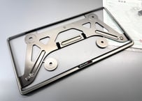 R35GT-R ナンバープレートリム マットダーククロム Number Plate Rim - Matte Dark Chrome