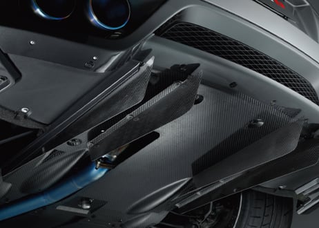 R35GT-R NISMO Rear Diffuser Fin Set ドライカーボン製 11～'15年モデル用 748A2-RSR51