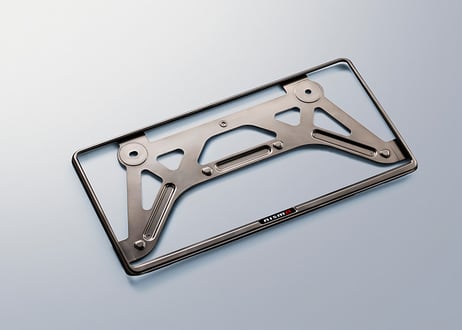 R35GT-R ナンバープレートリム マットダーククロム Number Plate Rim - Matte Dark Chrome