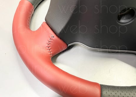 R35GT-R ステアリング ファッショナブルインテリア アンバーレッド