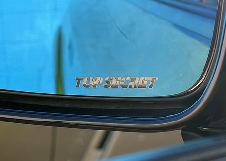 R35GT-R Top secret ドアミラー ブルーレンズ