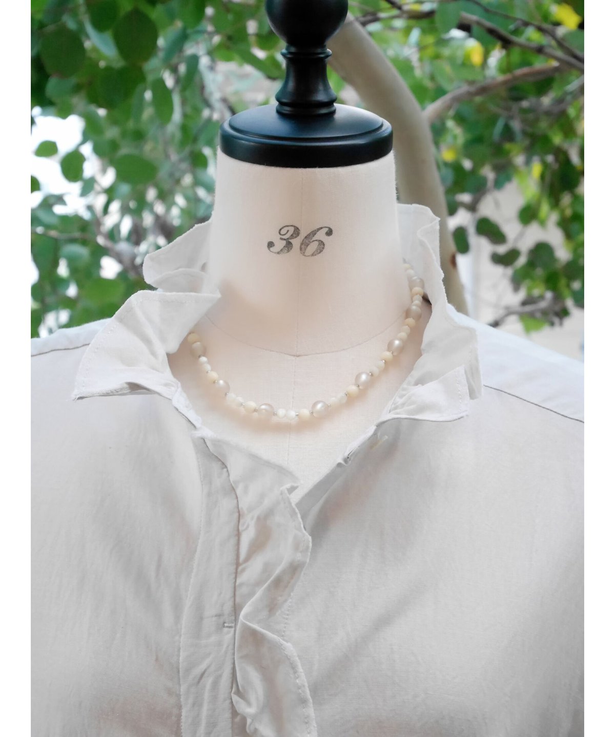 ◇ hands of creation ◇ キュプラルナファ伊吹染めフリルワンピース