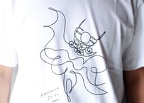 張山しし踊りＴシャツ（hitofude／ホワイト）