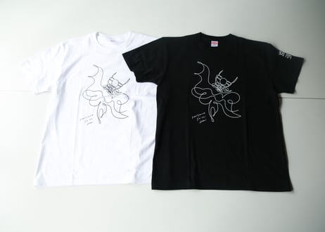 張山しし踊りＴシャツ（hitofude／ブラック）