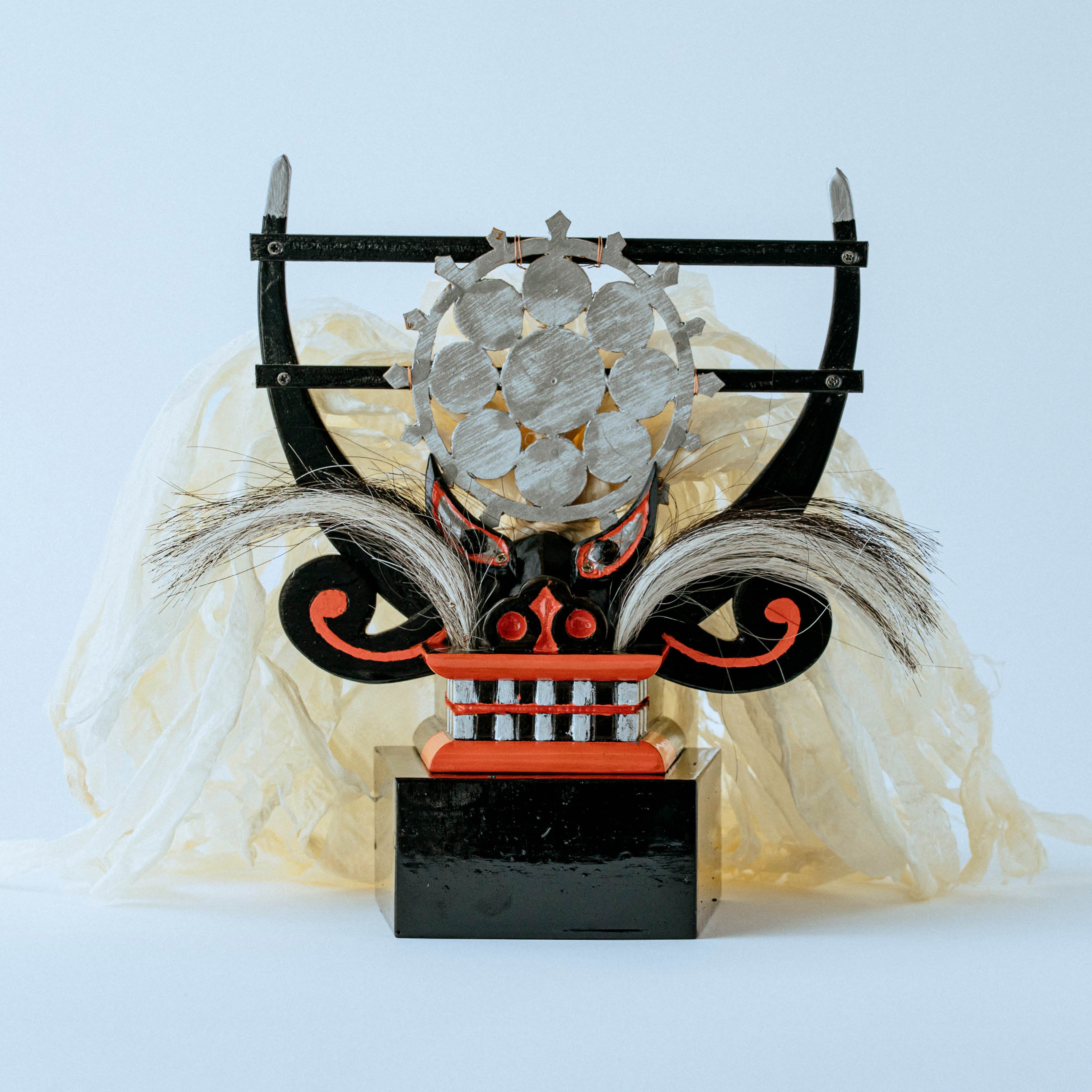 遠野獅子踊り 手作り模型 伝統芸能 獅子頭 民話のふる里 original
