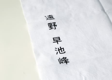 張山しし踊り手ぬぐい