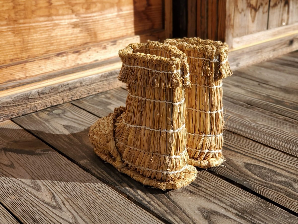 藁の長靴・一点物 藁の長靴・一点物