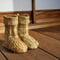 【受注生産】藁(わら)の雪ぐつ【交差編み】 Rice Straw Boots (Cross Pattern)