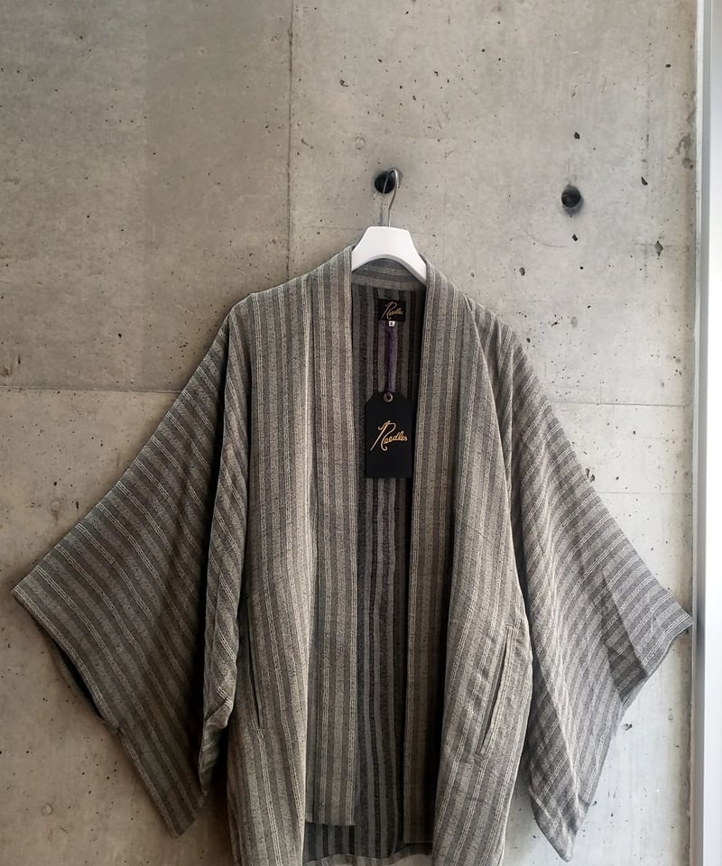 NEEDLES HAORI JACKET ALTERNATE STRIPE | SURPLUS