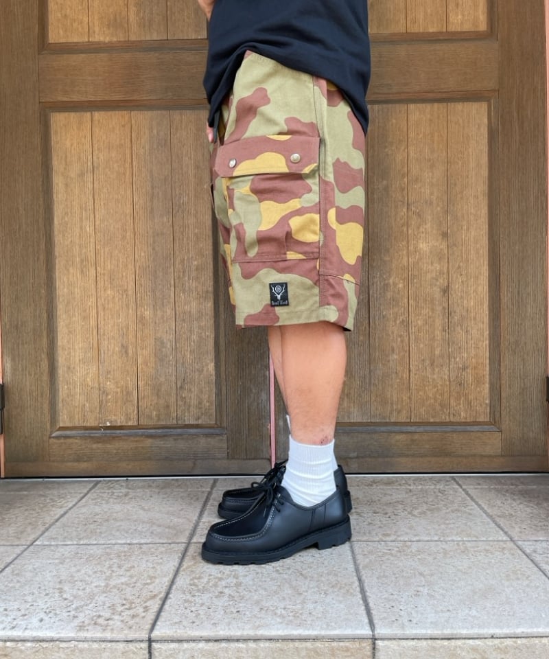 South2 West8　 迷彩柄 ショートパンツ M SOUTH2WEST8 BELTED HARBOR SHORT SATEEN/CAMO |
