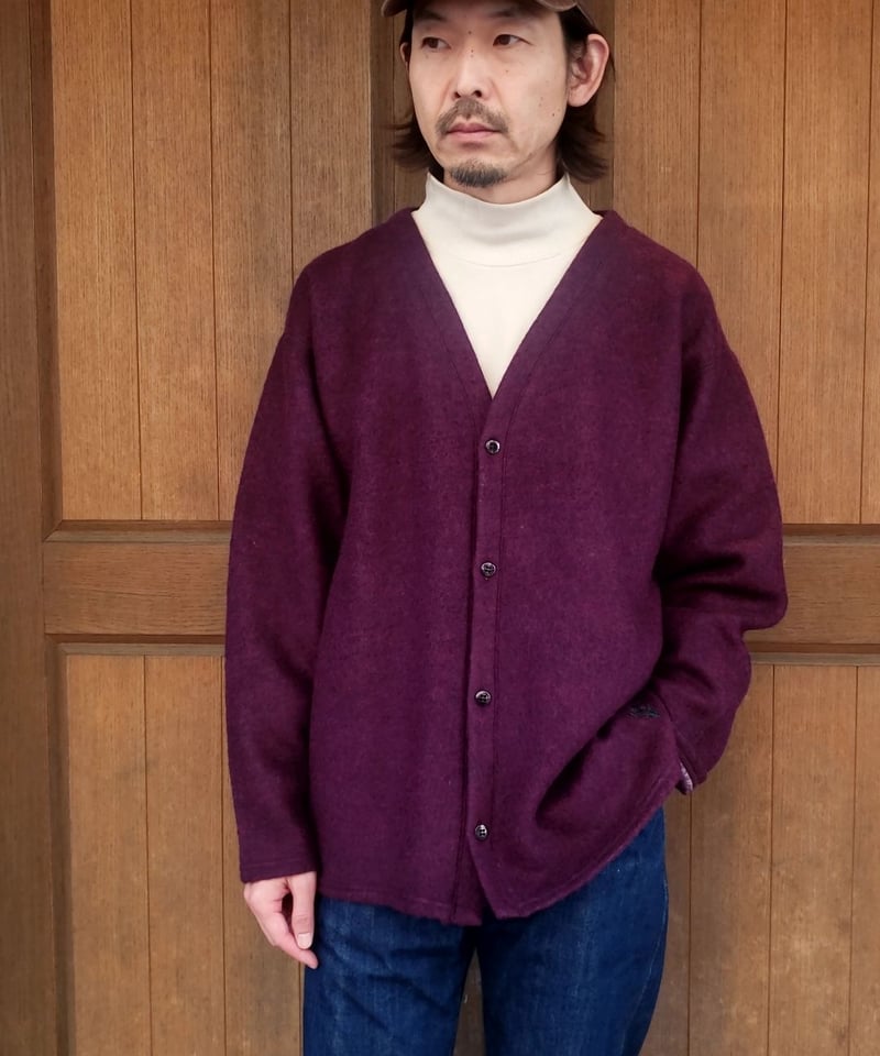 SOUTH2 WEST8 S. S. V Neck Cardigan - Boiled Jer