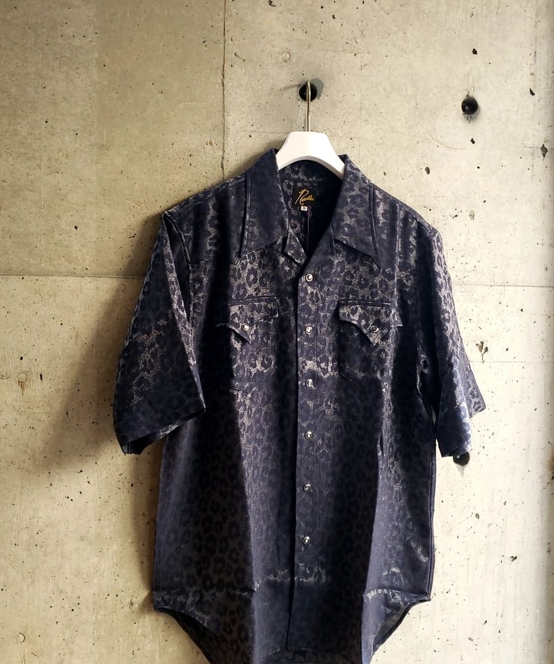 NEEDLES S/S WESTERN SHIRT RAYON LEOPARD JAQ | S