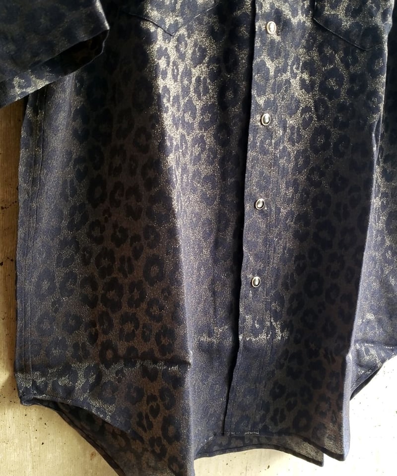 NEEDLES S/S WESTERN SHIRT RAYON LEOPARD JAQ | S