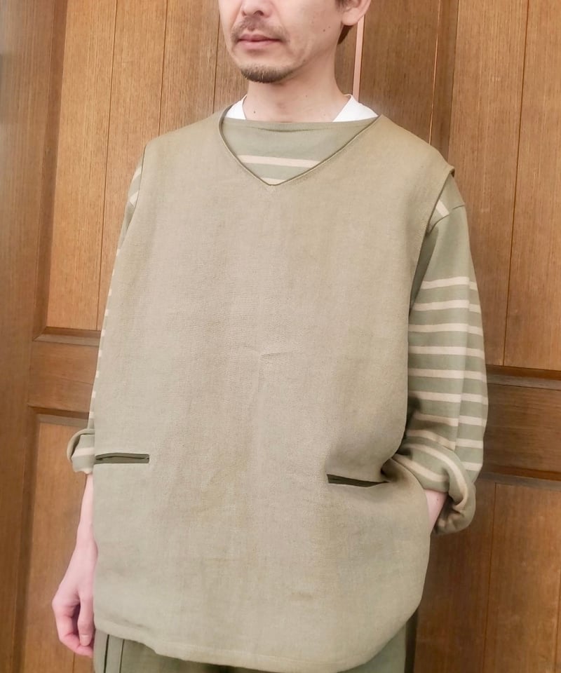 24SS【Nigel Cabourn】FRENCH WORK LINEN OX